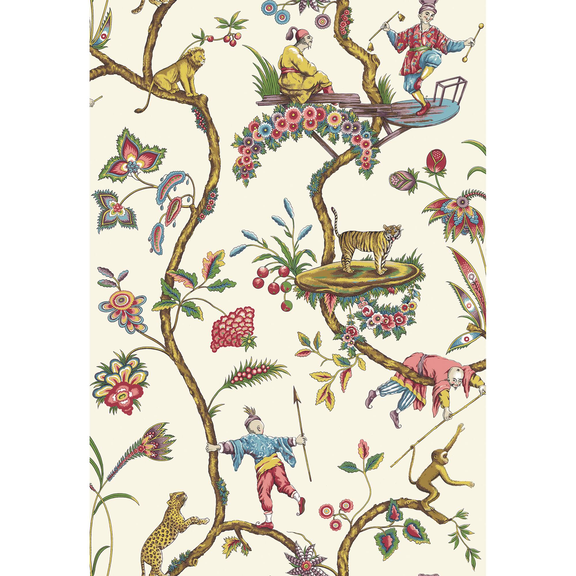 Wallpops White Chinoise Exotique Scalamandre Self Adhesive Wallpaper
